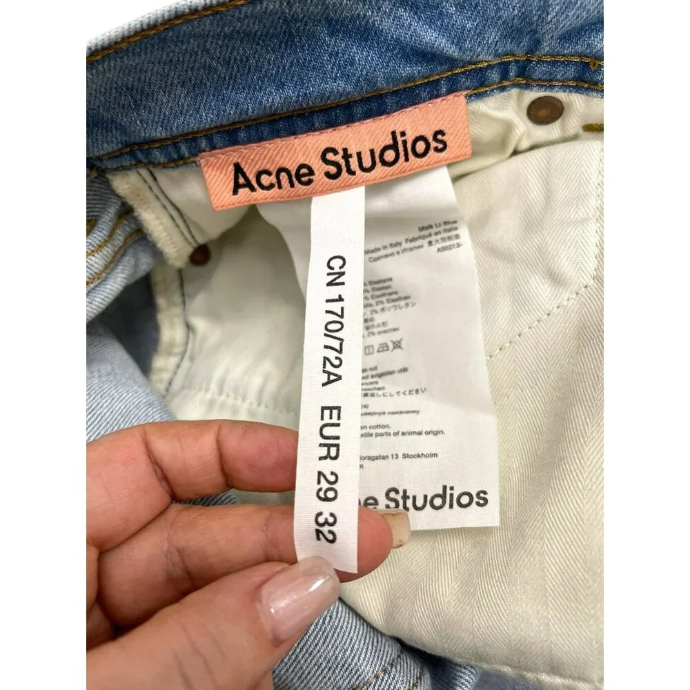 Acne Studios 170/72a Straight leg High Rise Denim Jeans New - Picture 5 of 5